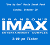 One by One Sneak Peek 3:00 pm Sunday, October 20 Branson, MO